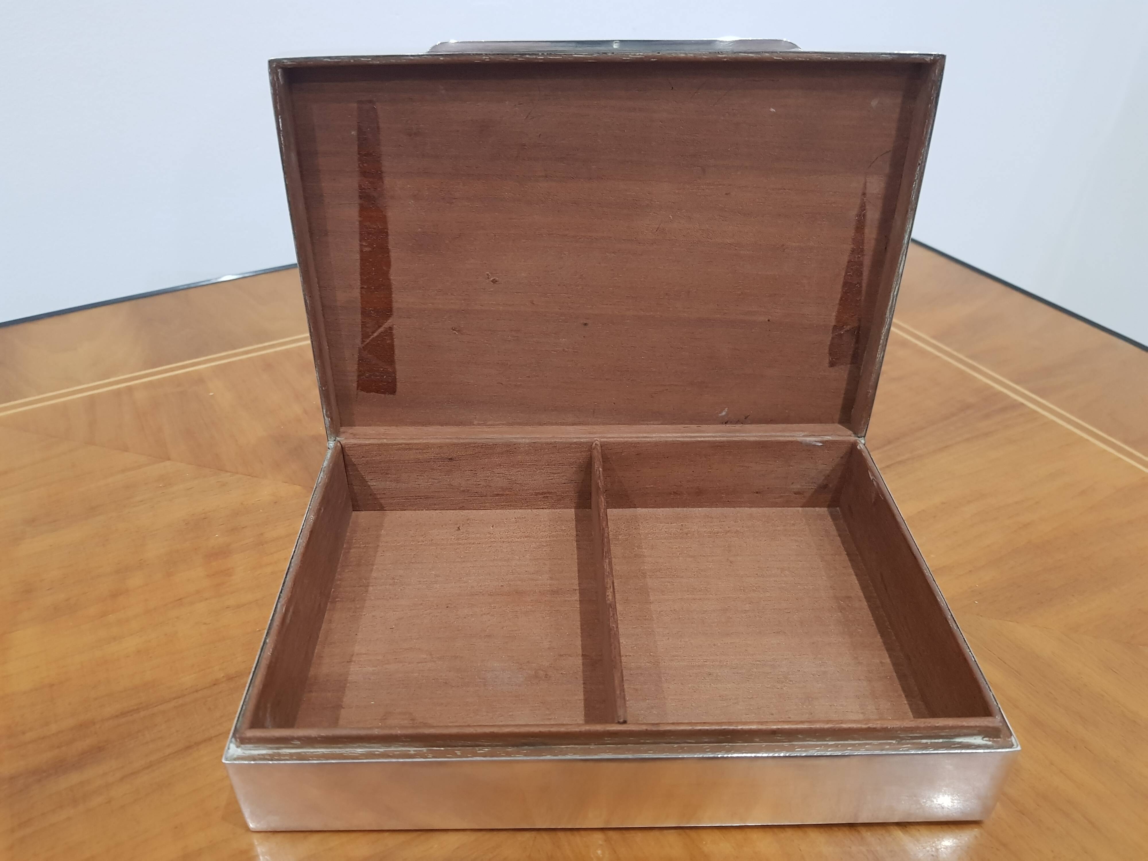 Luxurious Silver Cigar Box – 925 Silver (Sterling)