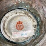 Porcelain and bronze vase