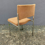 Set of 4 chromed metal chairs