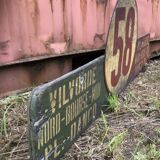 Old Brussels tram nameplate sign