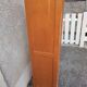 Double wooden cabinet with curtains – vintage industrial furniture