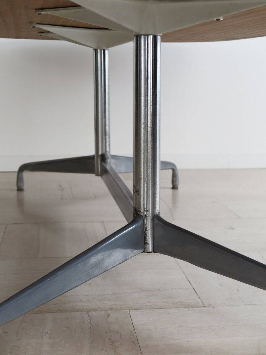 Large Wood and Aluminum Table by Charles & Ray Eames for Herman Miller, 1960s