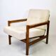 Fauteuil vintage en boucle beige, 1970