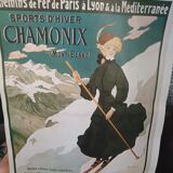 Réplique affiche ancienne Chamonix