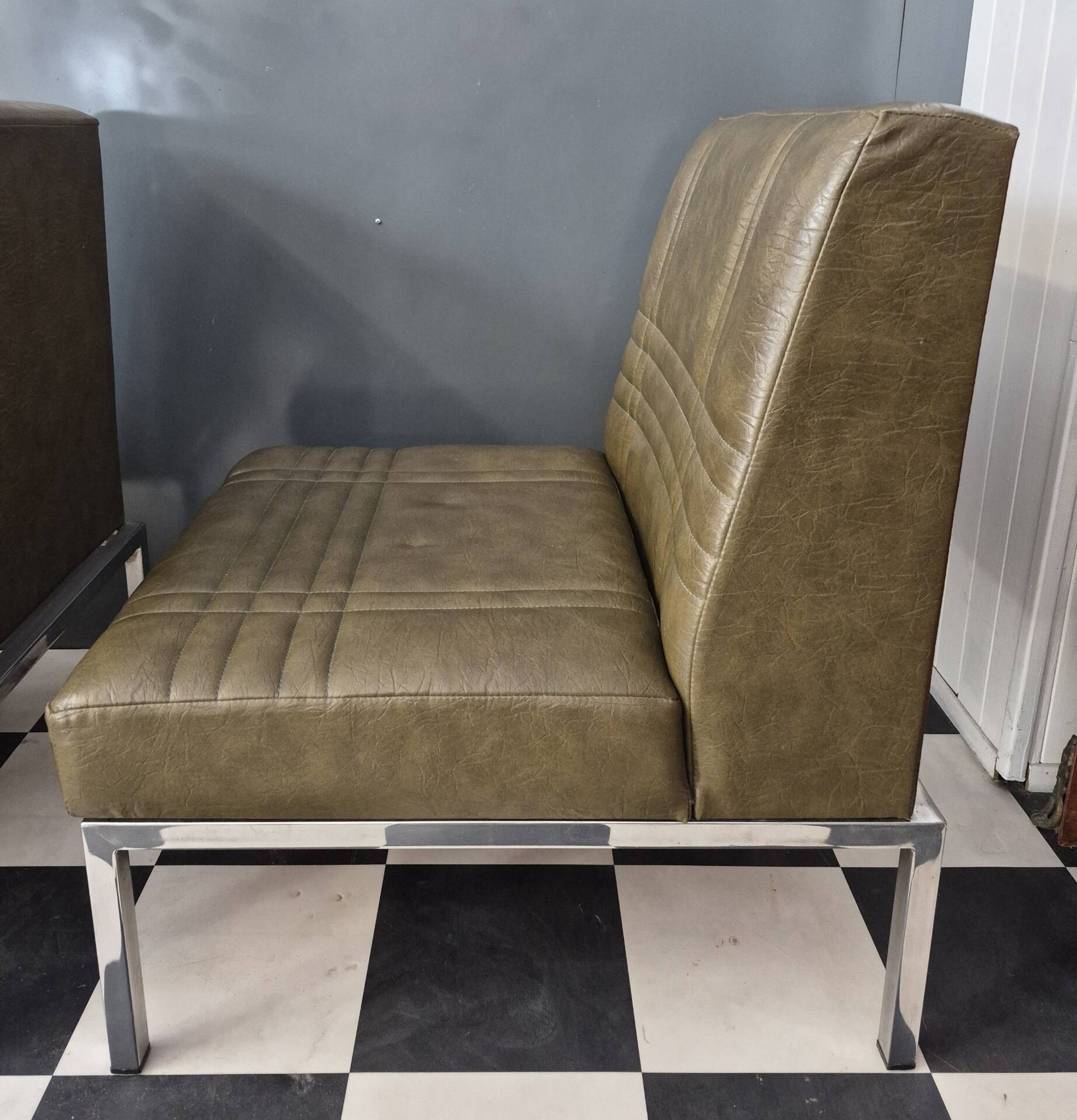 Ensemble suite de 3 chauffeuses fauteuils Vintage