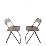 Pair of 'Plia' chairs by Piretti for Castelli