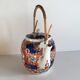 Théière japonaise porcelaine oiseaux à décor floral