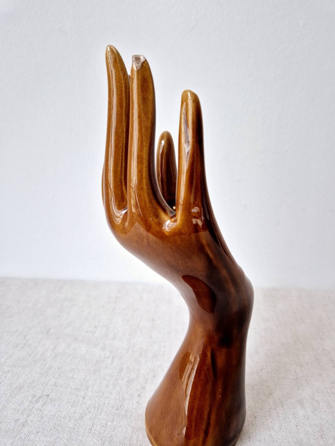 Glazed ceramic soliflore - Vintage