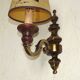 French Vintage Bronze Effect Metal Traditional Wall Light Card Shade 5169