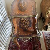 Dessert, rosewood marquetry tea table.