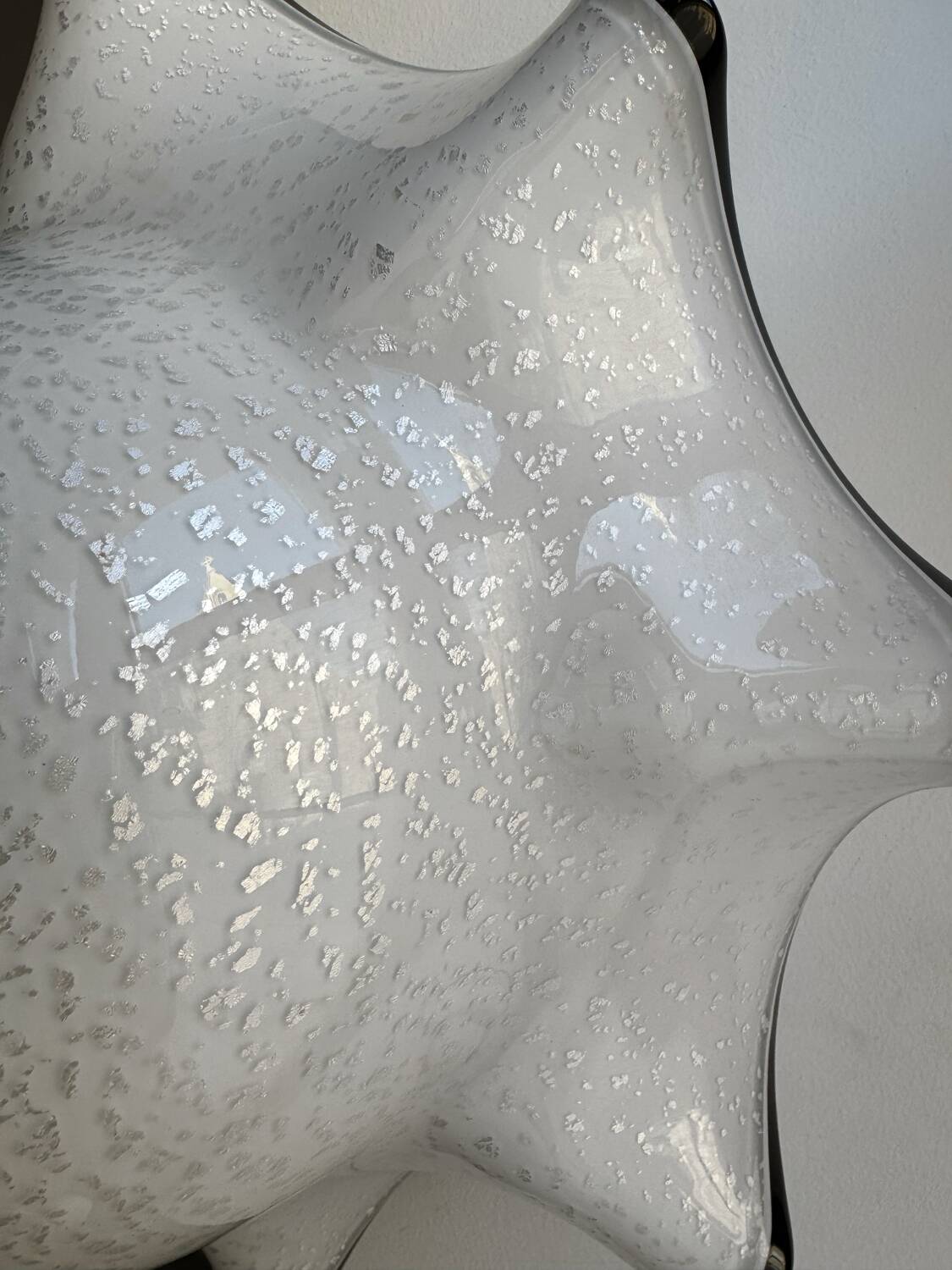 Murano glass flower pendant from the 1970s