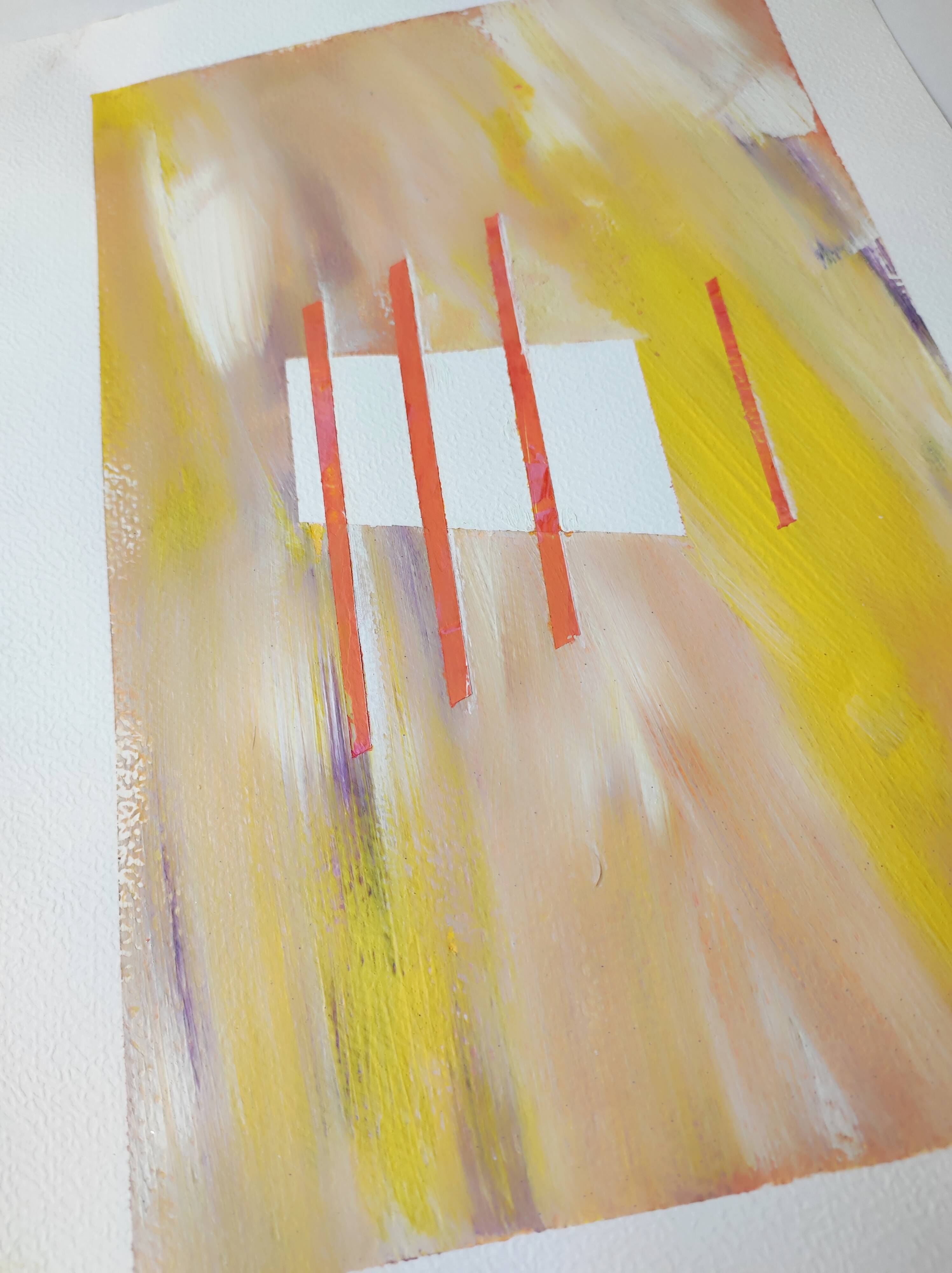 Minimalist geometric painting