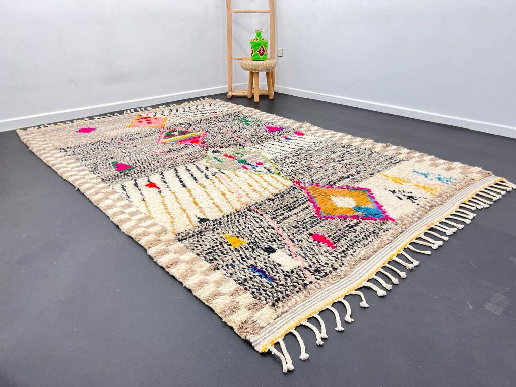 Traditional Moroccan rug, pure wool, 3x2 m.