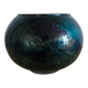 Glossy glass round vase by Jean Noêl Bouillet