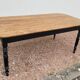 Louis Philippe style oval patinated bistro farm table - 1m90