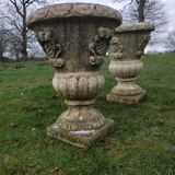 Pair of Medici stone planters