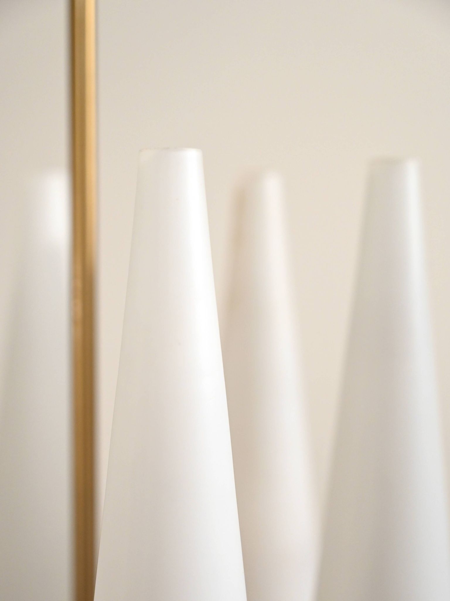 Lustre en laiton et verre des années 1950 par Hans-Agne Jakobsson