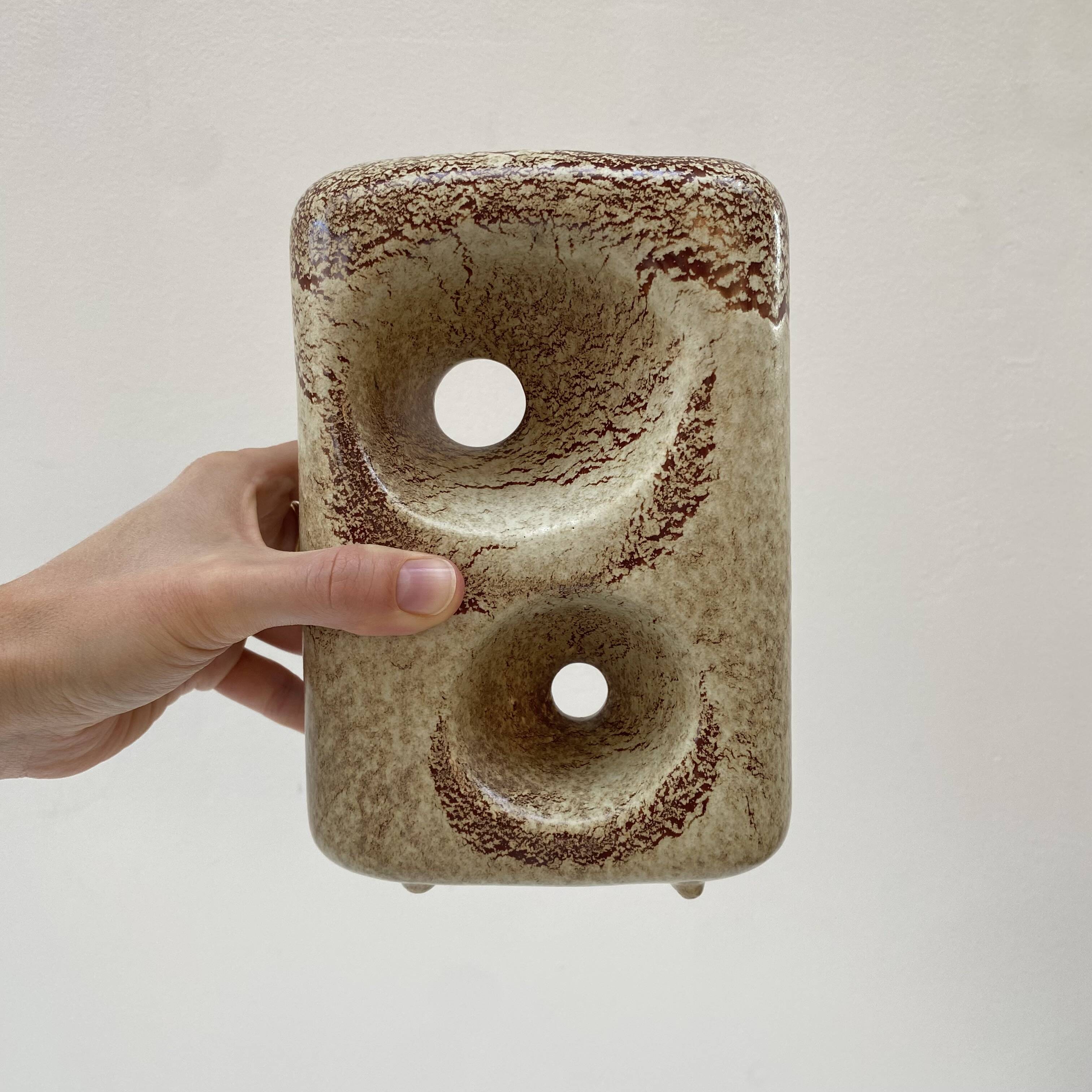 Italian ceramic vase Roberto Rigon for Bertoncello