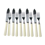 Set of Butler and Sheffield fish cutlery, 10 pieces