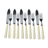Set of Butler and Sheffield fish cutlery, 10 pieces