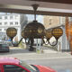 Chandelier 80s mosaic glass