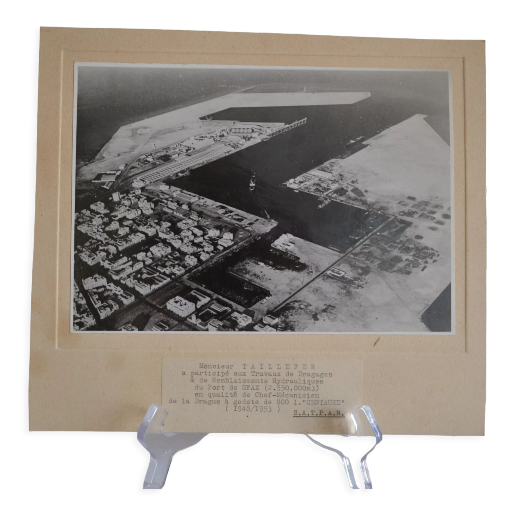Anonymous silver photo port of sfax circa 1950