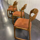 Lot 4 chaises Traineau signées Baumann vers 1960