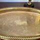Engraved brass top