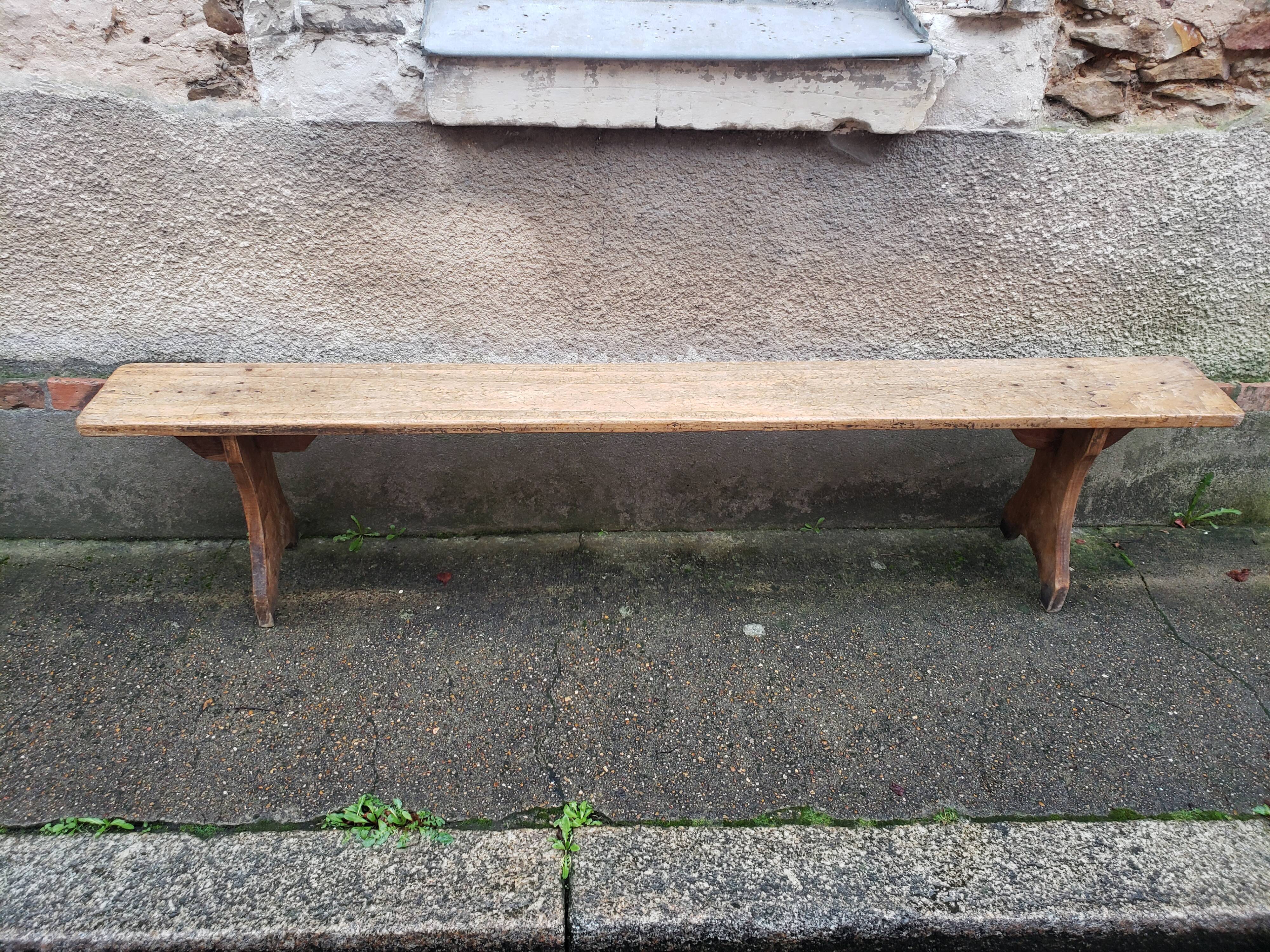 Wooden farm bench val de loi