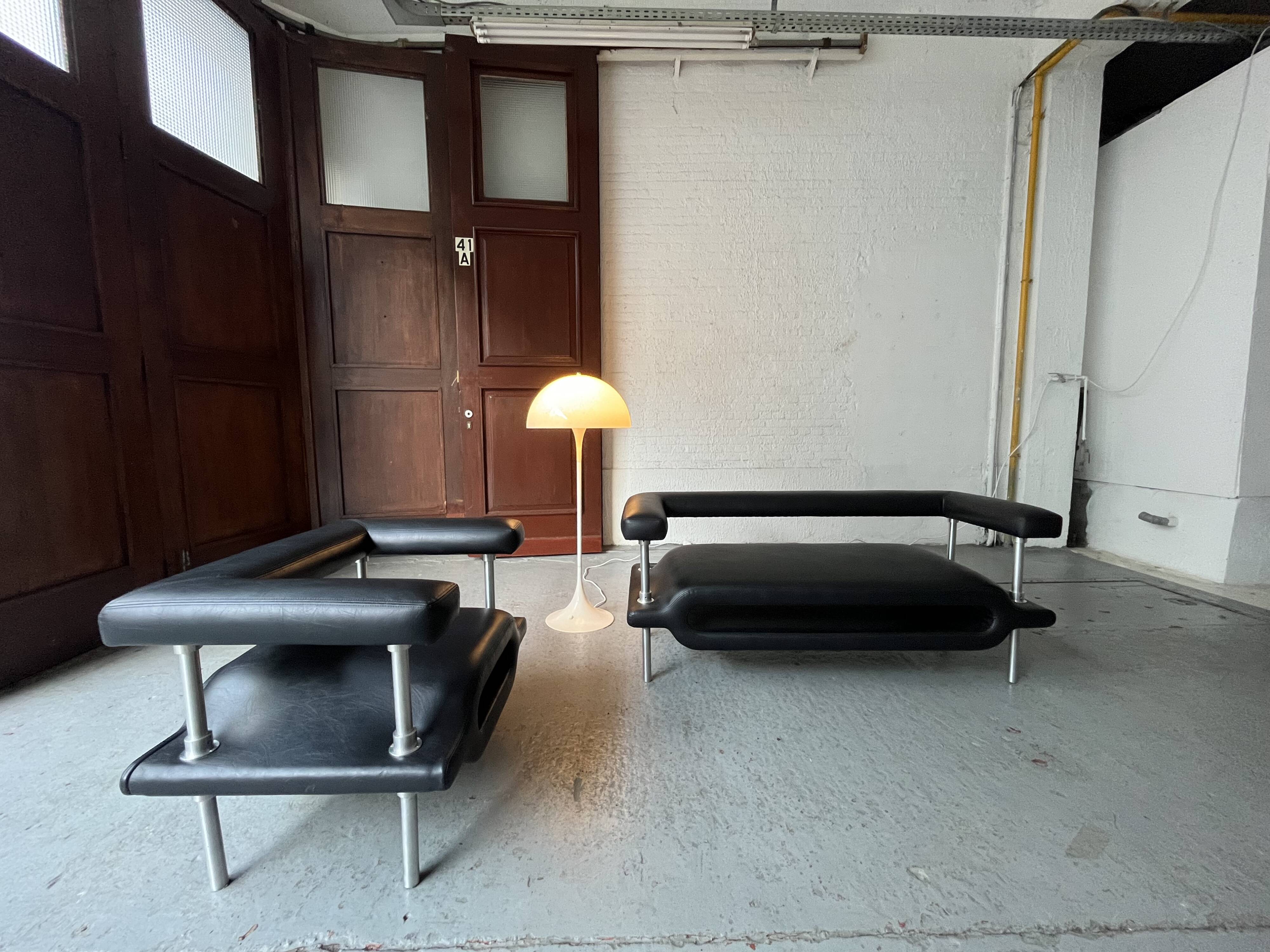 ‘Magazine’ easy chair and 2-seater by Michael Young