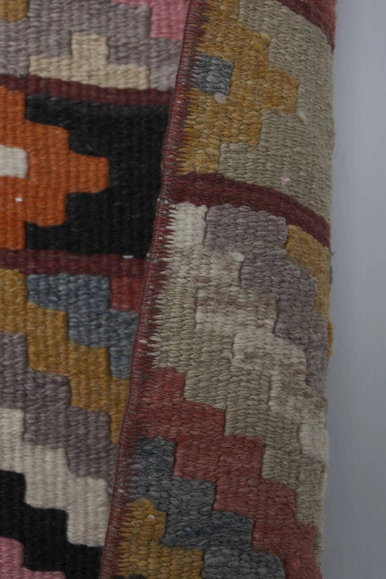 Vintage Turkish hallway rug 79x447 cm