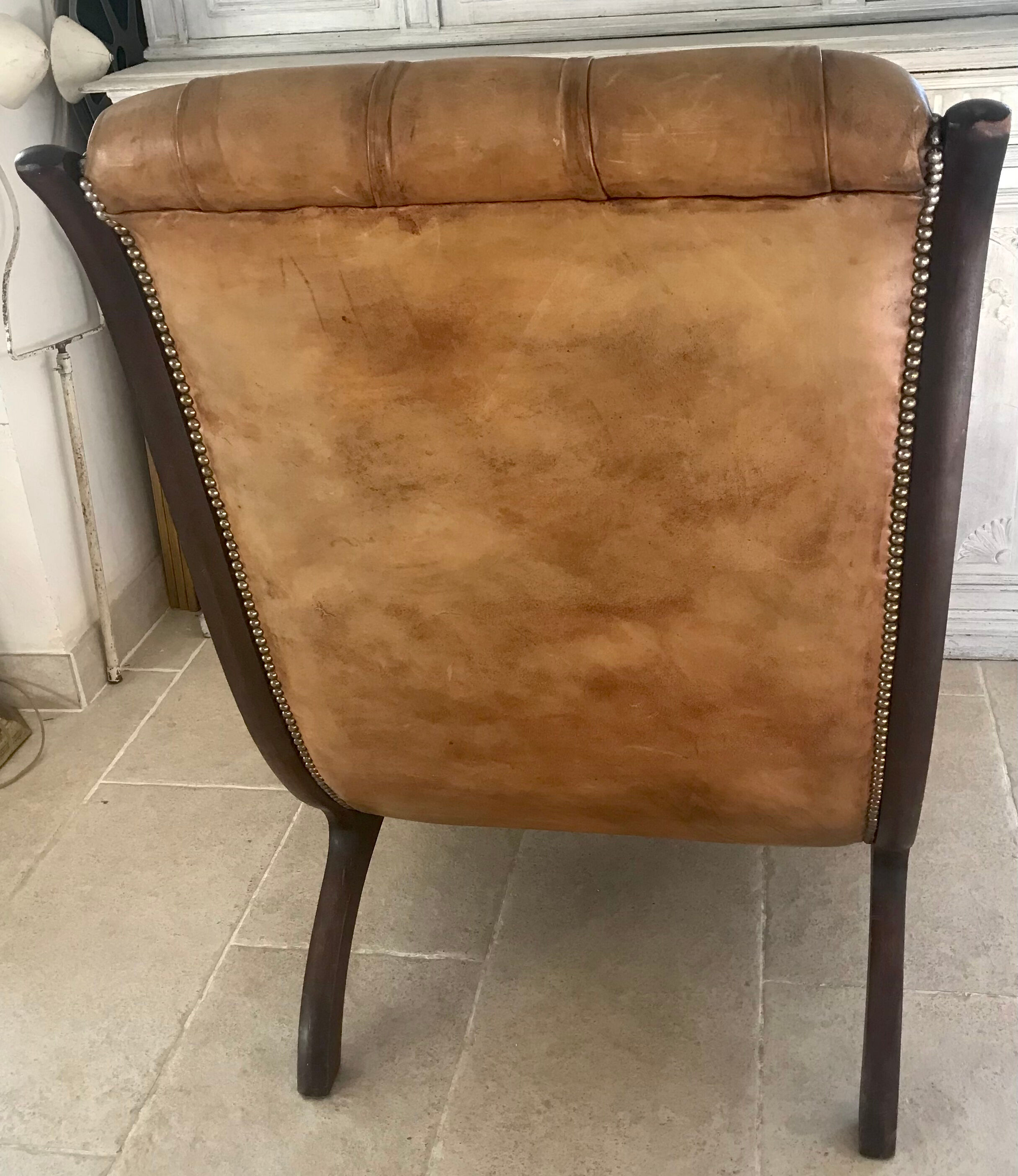 Chesterfield leather chair