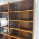 Pair of large vintage wooden display cabinets – 1960s/70s