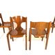 Pozzi dining chairs set of 4 by Augusto Savini