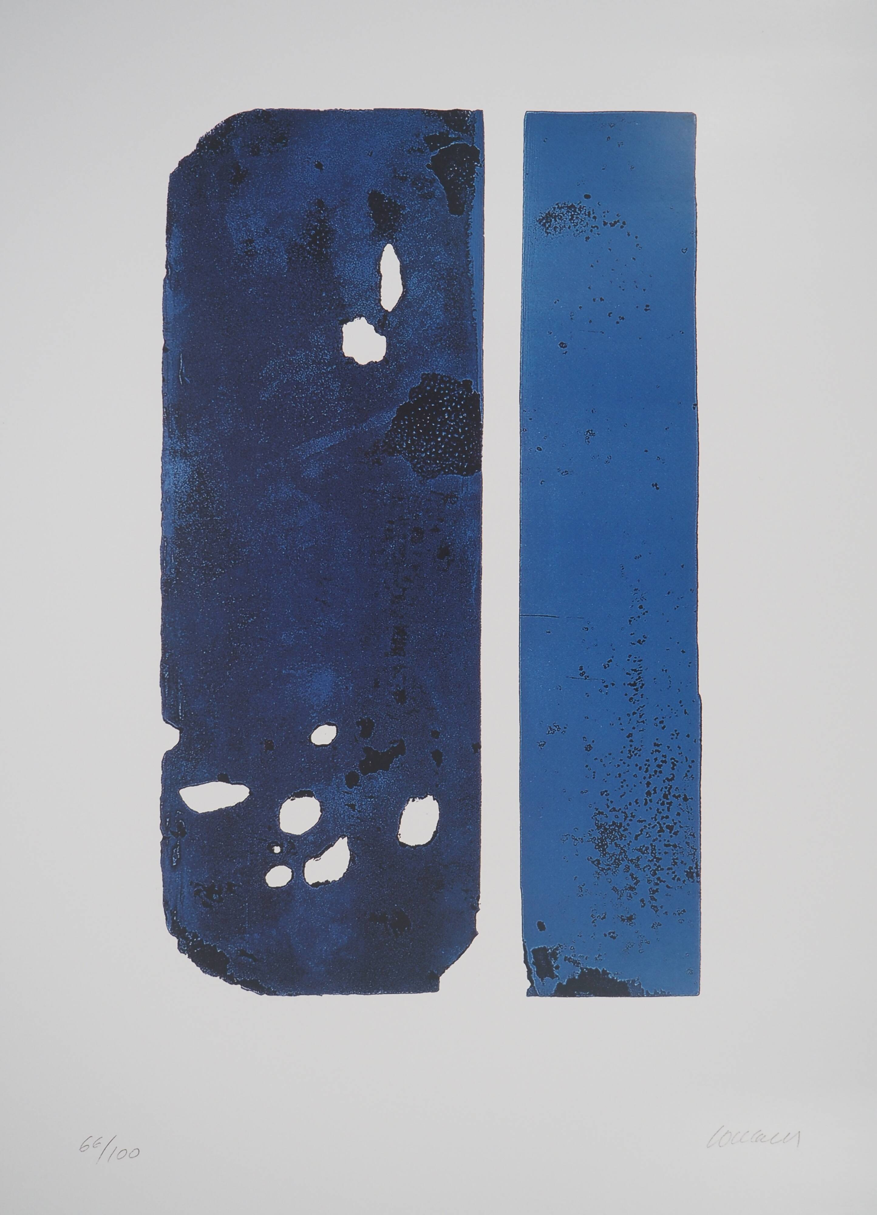 Pierre soulages : eau forte xxx - affiche originale signée