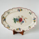 oval dish Digoin Sarreguemines model Agreste, 1960