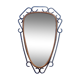 Oval mirror wrought iron 50s 46x70cm
