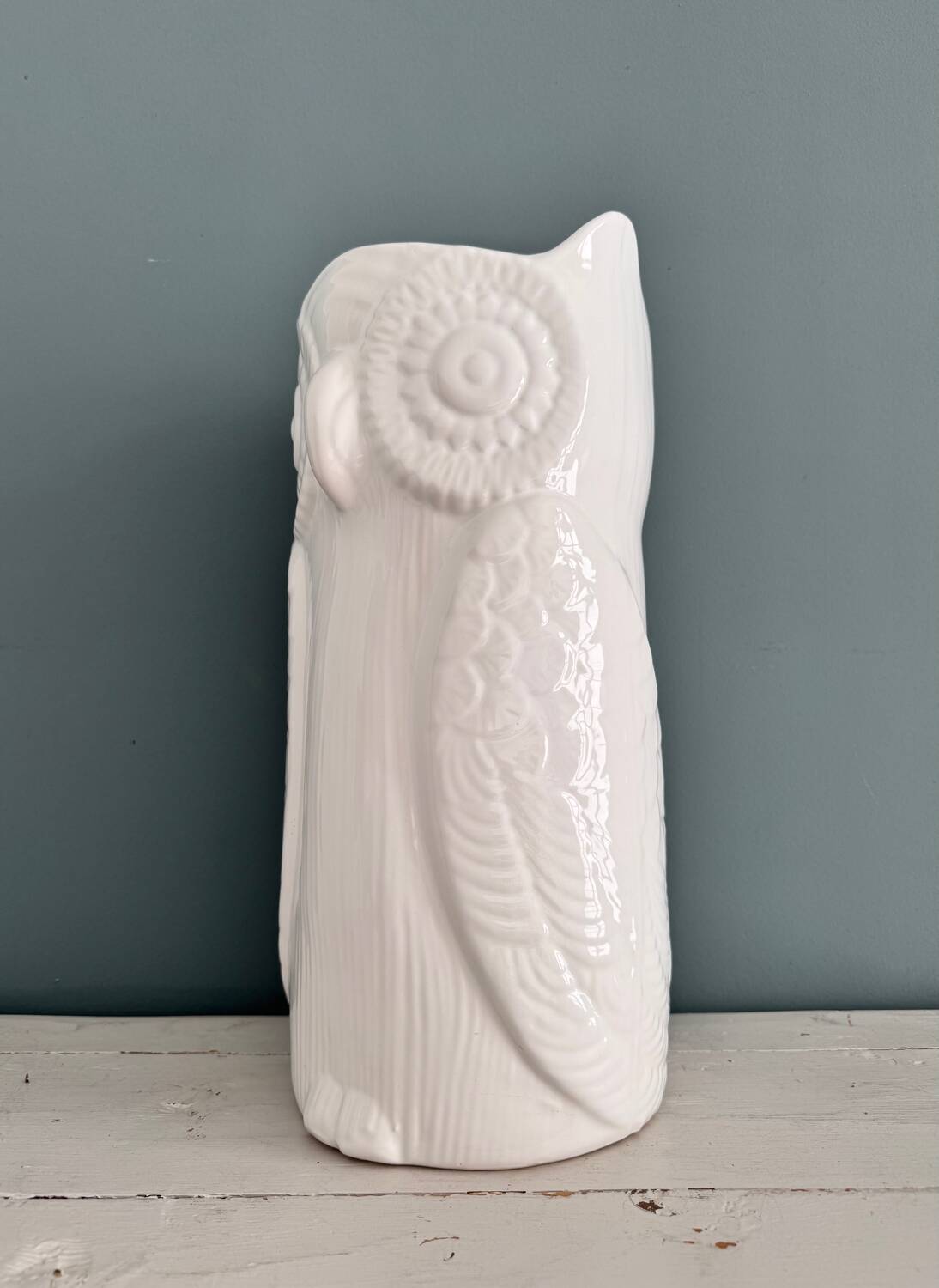 Vintage ceramic owl umbrella stand