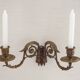 Pair of French Antique Signed GAVEAU 12 Double Piano Candle Sconces