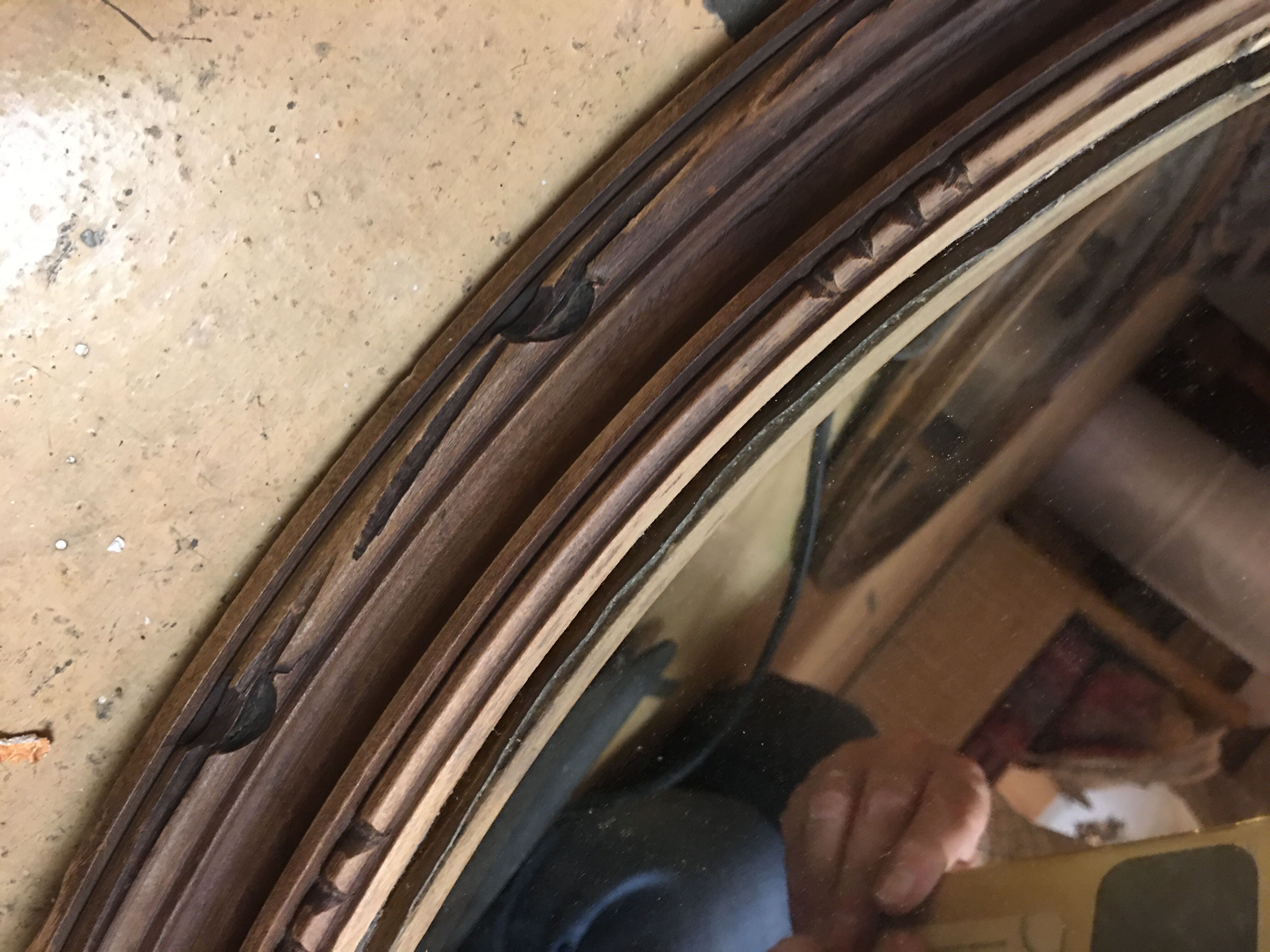 Wooden mirror