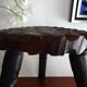 Vintage wooden tripod foot stool