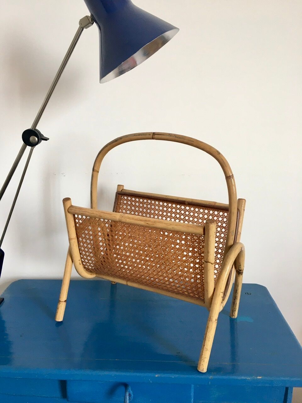 Vintage canning magazine rack