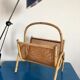 Porte-revues en cannage vintage