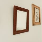 Old carved wooden mirror 38*32cm