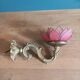 Wall lamp Lotus flower petal mother-of-pearl bronze base