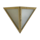 Applique italienne verre opalin et laiton
