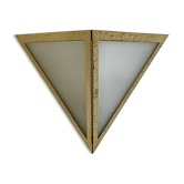 Applique italienne verre opalin et laiton