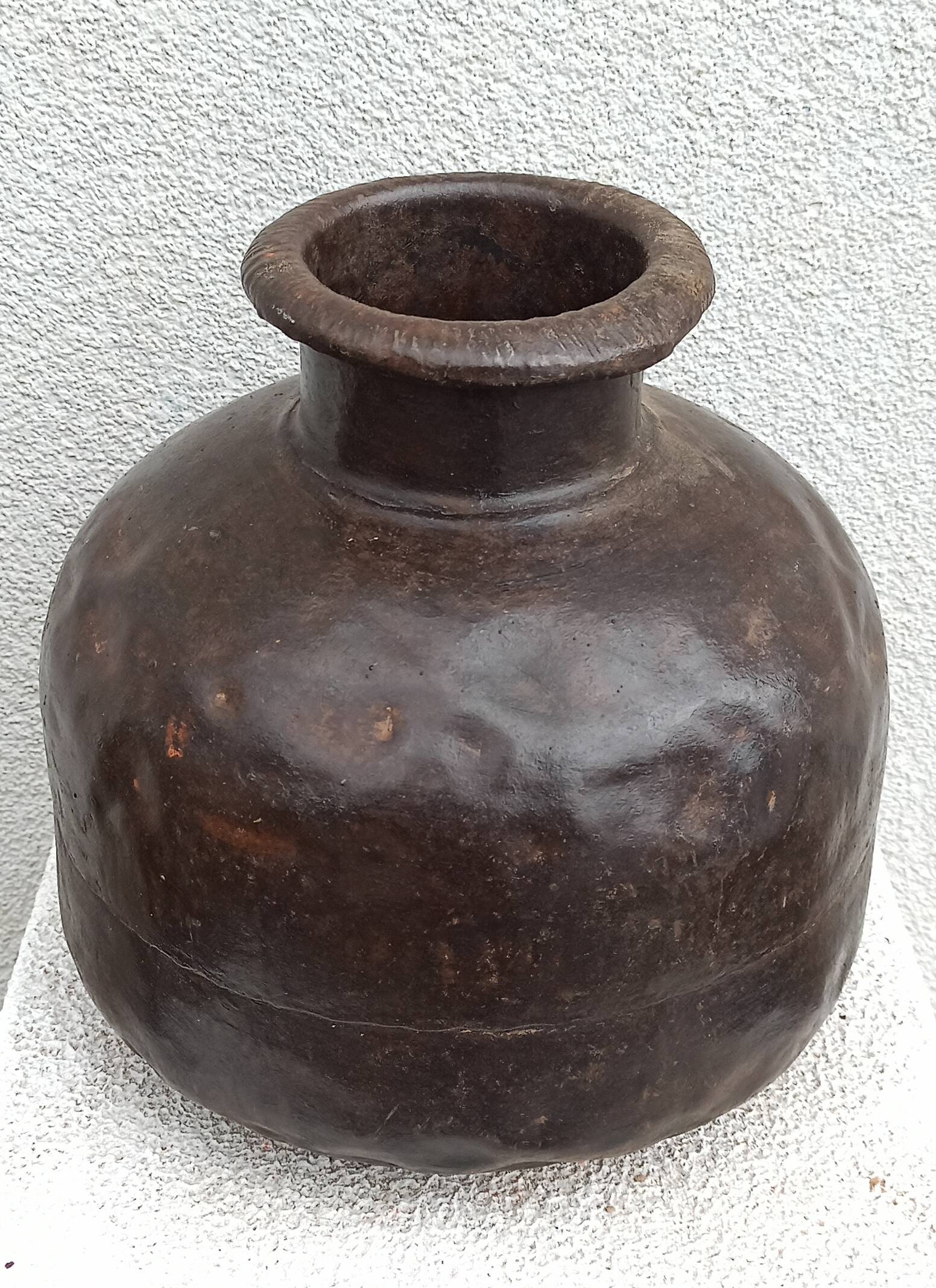 Old metal pot