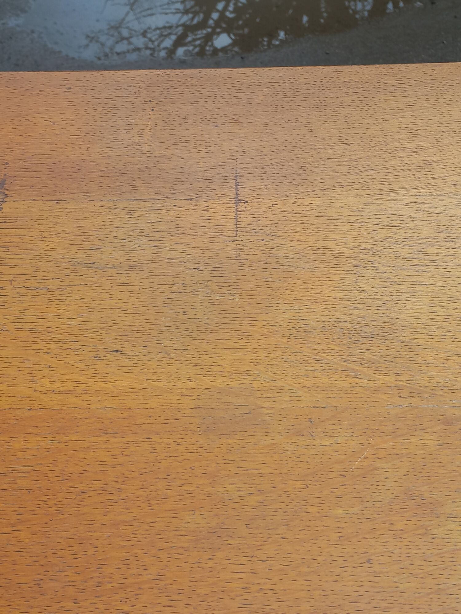 Vintage chest of drawers in gilded oak from the 50s 3 drawers feet bobbin