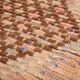 Vintage Moroccan Runner Rug 124 x 256 cm, Berber Wool Rug, Handmade Rug